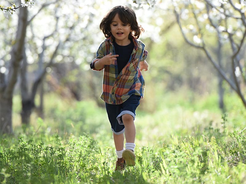 Boy running