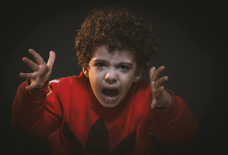 Toddler having a tantrum